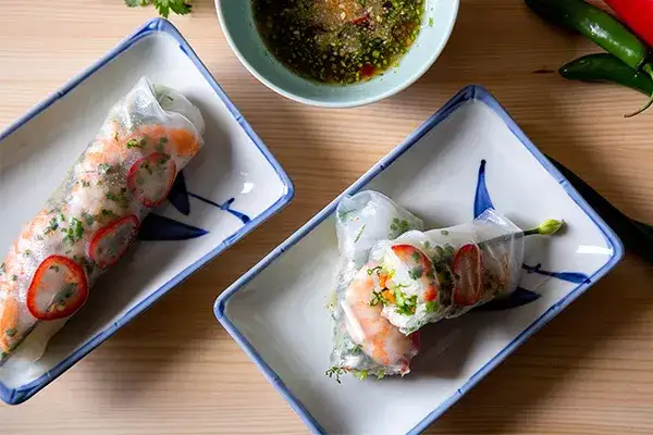 Summer vegetable rolls