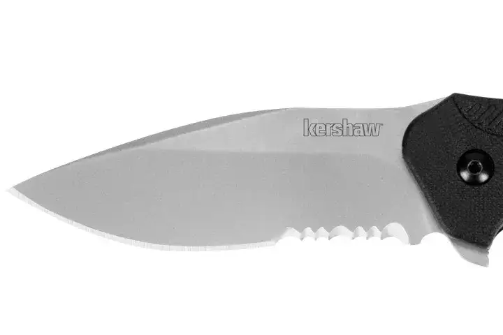 Kershaw blade with serrated edge