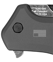 Kershaw Link - Gray Aluminum BlackWash model number blade lasering 1776GRYBW