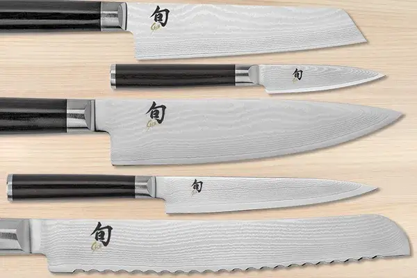 knives on cutting board
