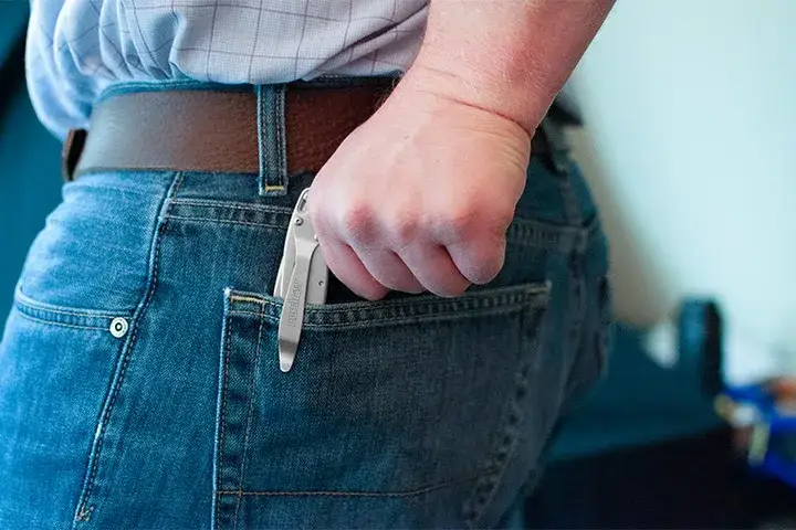 Kershaw Leek in Back-left Pocket