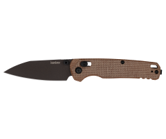 6105MC Bel Air - Micarta front profile view with dark bronze blade and micarta handle